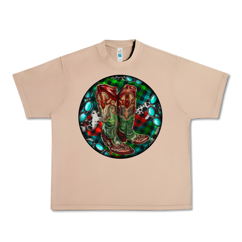Christmas Cowboy Boots Urban Heavy Tee by RanaPortraitStore | Teevron