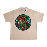 French Oak Christmas Cowboy Boots Urban Heavy Tee - RanaPortraitStore