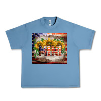 Pebble Blue patriotic mini  tumbler Urban Heavy Tee - BarkalooDesign
