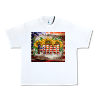 White patriotic mini  tumbler Urban Heavy Tee - BarkalooDesign