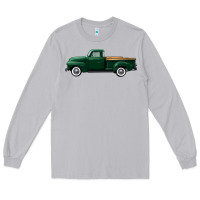 Moon Dust western green truck right side view Long Sleeve Tee - FaDigitalArtStudio