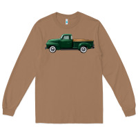 Toasted Coconut western green truck right side view Long Sleeve Tee - FaDigitalArtStudio