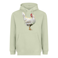Matcha leghorn chicken Heavyweight Hoodie - LillyAllenDesigns