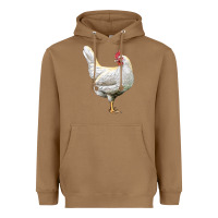 Toasted Coconut leghorn chicken Heavyweight Hoodie - LillyAllenDesigns