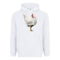 White leghorn chicken Heavyweight Hoodie - LillyAllenDesigns