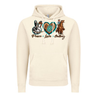 Vintage Artic peace love cowboy Vintage Hoodie - texasbilliewilder