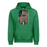 Emerald statue of liberty torch Urban Hoodie - BarkalooDesign