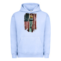 Pigment Grape Ice statue of liberty torch Urban Hoodie - BarkalooDesign