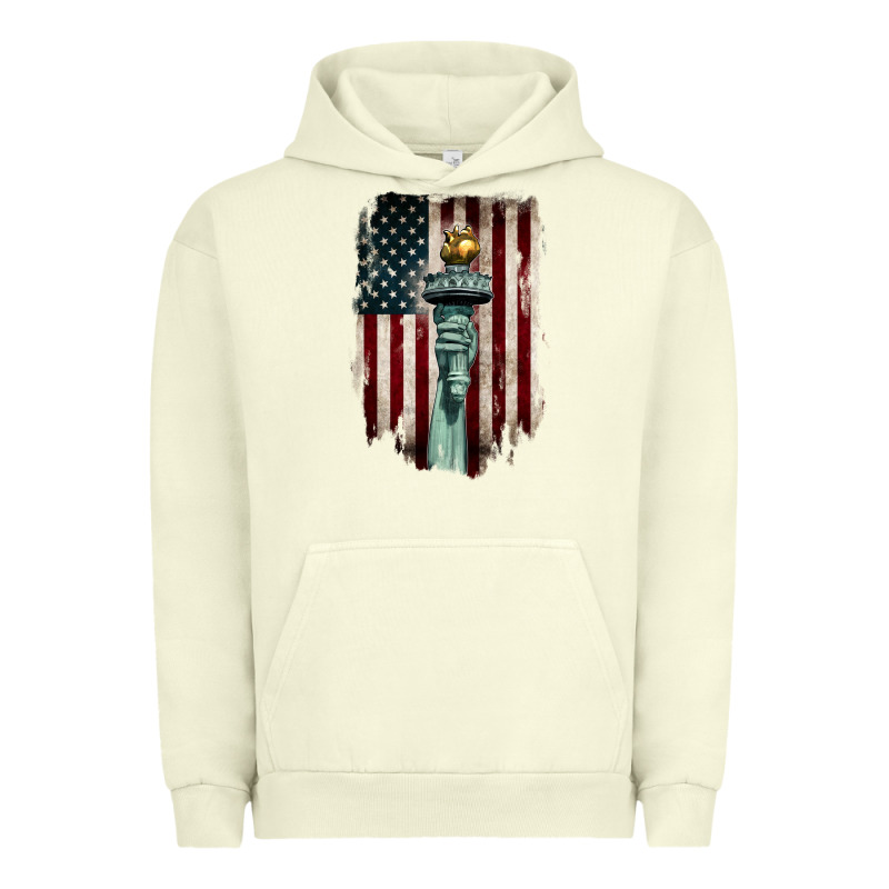 Statue Of Liberty Torch Urban Hoodie by BarkalooDesign | Teevron
