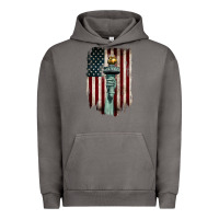 Pigment Tornado statue of liberty torch Urban Hoodie - BarkalooDesign