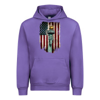 Tulip statue of liberty torch Urban Hoodie - BarkalooDesign