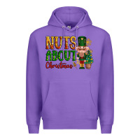 Purple Nuts about Christmas Nutcracker Premium Hoodie - NancyCooperArtShop