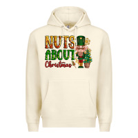 Sandshell Nuts about Christmas Nutcracker Premium Hoodie - NancyCooperArtShop