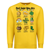 Lemon god says you are st patrick's day Premium Sweatshirt - MaliasSmallBusiness