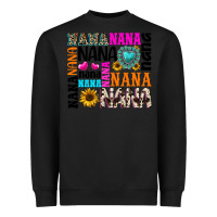 Black nana gemstone sunflower Heavyweight Sweatshirt - texasbilliewilder