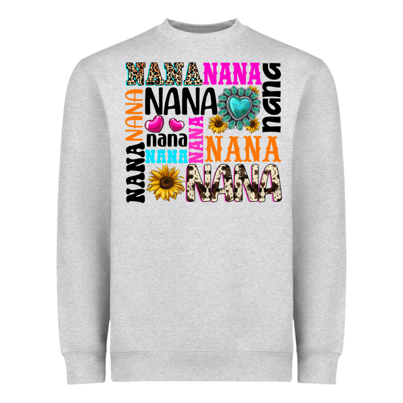 Nana Gemstone Sunflower Heavyweight Sweatshirt by texasbilliewilder | Teevron