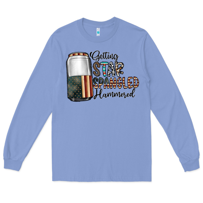 Getting Star Spangled Hammered Long Sleeve Tee by CowhideDigitalArt | Teevron