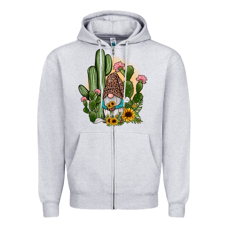Cactus Gnomes Zipper Hoodie by JahusDesignShop | Teevron