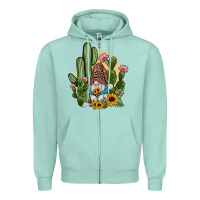 Seafoam cactus gnomes Zipper Hoodie - JahusDesignShop