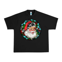 Black Christmas Santa Claus Urban Heavy Tee - RanaPortraitStore