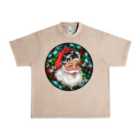 French Oak Christmas Santa Claus Urban Heavy Tee - RanaPortraitStore
