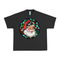 Pigment Black Christmas Santa Claus Urban Heavy Tee - RanaPortraitStore