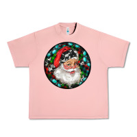 Salmon Christmas Santa Claus Urban Heavy Tee - RanaPortraitStore
