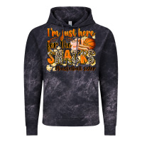 Cloud Black im just here for the snacks basketball sister Vintage Hoodie - Zillion Design Studio