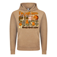 Vintage Coffee im just here for the snacks basketball sister Vintage Hoodie - Zillion Design Studio
