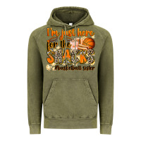 Vintage Olive im just here for the snacks basketball sister Vintage Hoodie - Zillion Design Studio