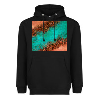 Black leather turquoise glitter tumbler Heavyweight Hoodie - Jasminsmagicworld
