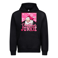 Black pink Christmas junkie Santa Claus Urban Hoodie - Jasminsmagicworld