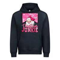 Navy pink Christmas junkie Santa Claus Urban Hoodie - Jasminsmagicworld