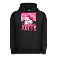 Pigment Black pink Christmas junkie Santa Claus Urban Hoodie - Jasminsmagicworld