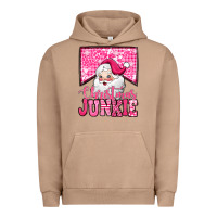 Pigment Burro pink Christmas junkie Santa Claus Urban Hoodie - Jasminsmagicworld