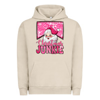 Pigment French Oak pink Christmas junkie Santa Claus Urban Hoodie - Jasminsmagicworld