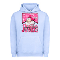 Pigment Grape Ice pink Christmas junkie Santa Claus Urban Hoodie - Jasminsmagicworld