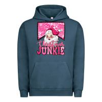 Pigment Midnight Navy pink Christmas junkie Santa Claus Urban Hoodie - Jasminsmagicworld