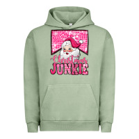 Pigment Oil Green pink Christmas junkie Santa Claus Urban Hoodie - Jasminsmagicworld