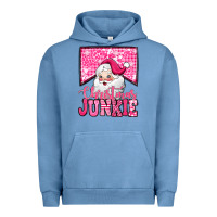 Pink Christmas Junkie Santa Claus Urban Hoodie | Teevron