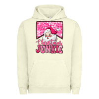 Pigment Pistachio pink Christmas junkie Santa Claus Urban Hoodie - Jasminsmagicworld