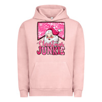 Pigment Salmon pink Christmas junkie Santa Claus Urban Hoodie - Jasminsmagicworld
