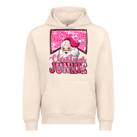 Sandshell pink Christmas junkie Santa Claus Urban Hoodie - Jasminsmagicworld