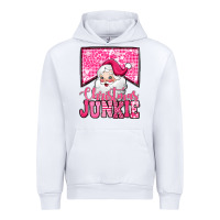 White pink Christmas junkie Santa Claus Urban Hoodie - Jasminsmagicworld