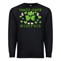 Black coolest clover to pinch Premium Sweatshirt - MaliasSmallBusiness