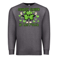 Charcoal Heather coolest clover to pinch Premium Sweatshirt - MaliasSmallBusiness