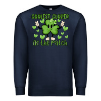 Navy coolest clover to pinch Premium Sweatshirt - MaliasSmallBusiness