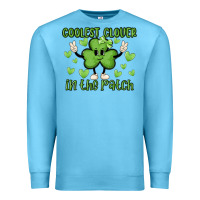 Ocean Blue coolest clover to pinch Premium Sweatshirt - MaliasSmallBusiness