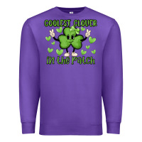 Purple coolest clover to pinch Premium Sweatshirt - MaliasSmallBusiness