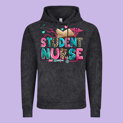 Student Nurse Vintage Hoodie Designed By Zillion Design Studio